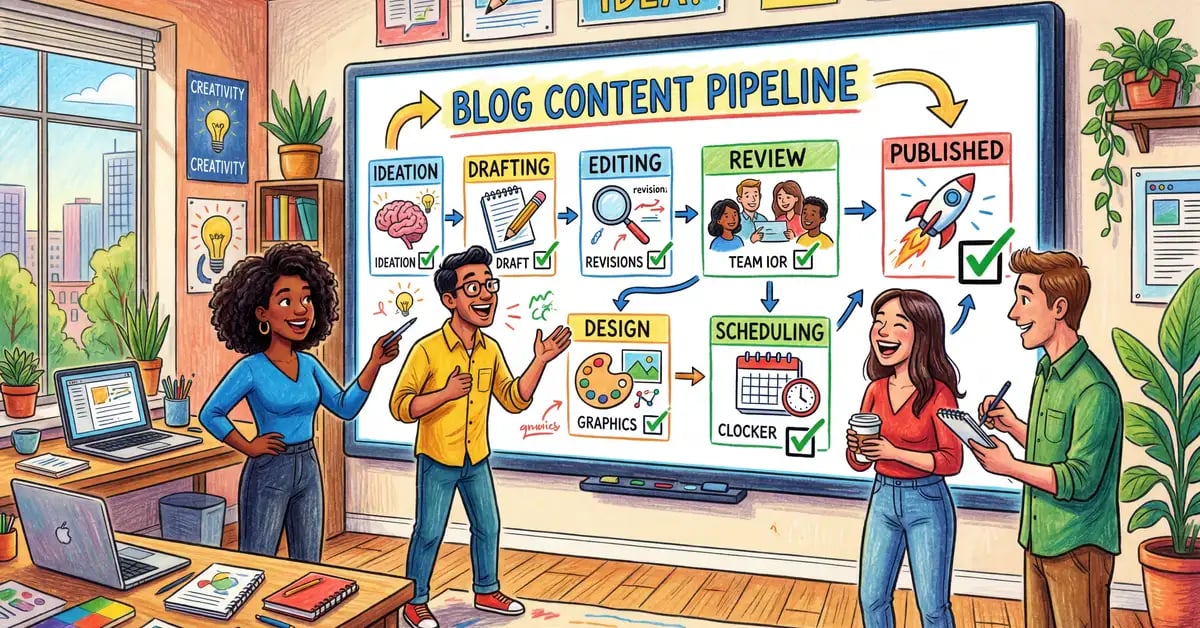 AI blog writer tools comparison showing the full publishing pipeline from draft to published post