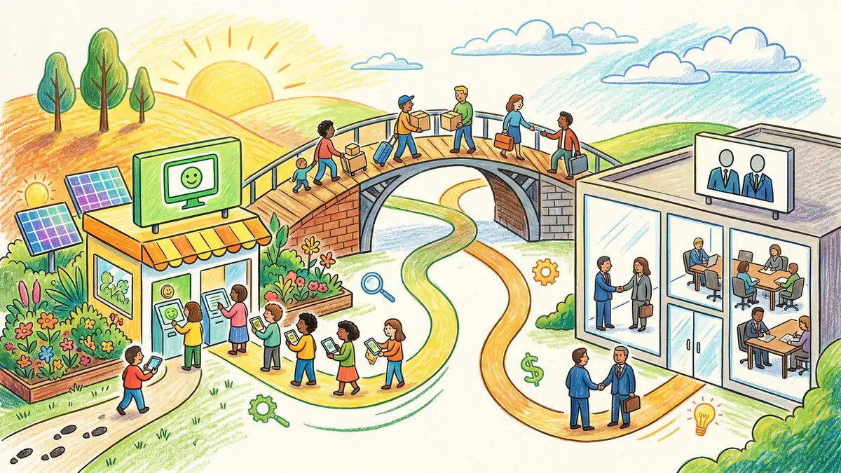 Three SaaS go-to-market models illustrated as interconnected pathways showing product-led, sales-led, and hybrid approaches